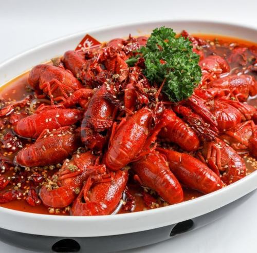 Stir-fried crayfish in Sichuan style