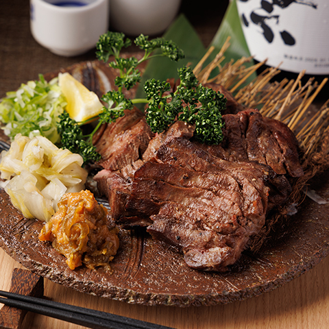 ▼Delicious meat! We offer a wide variety of carefully prepared beef tongue dishes.