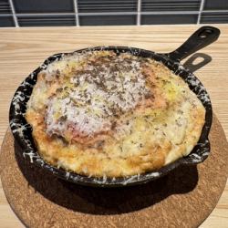 当別町産卵を使った鉄板トリュフオムレツ