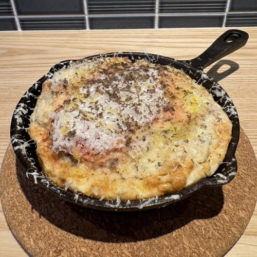 当別町産卵を使った鉄板トリュフオムレツ