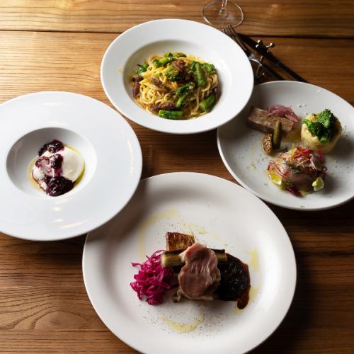 旬の新鮮食材をふんだんに使用したシェフのこだわり特別コース！多彩なメニューで新たな味わいを♪