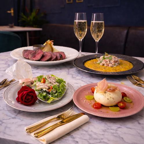 Enjoy a variety of visually stunning and delicious dishes in a special setting.