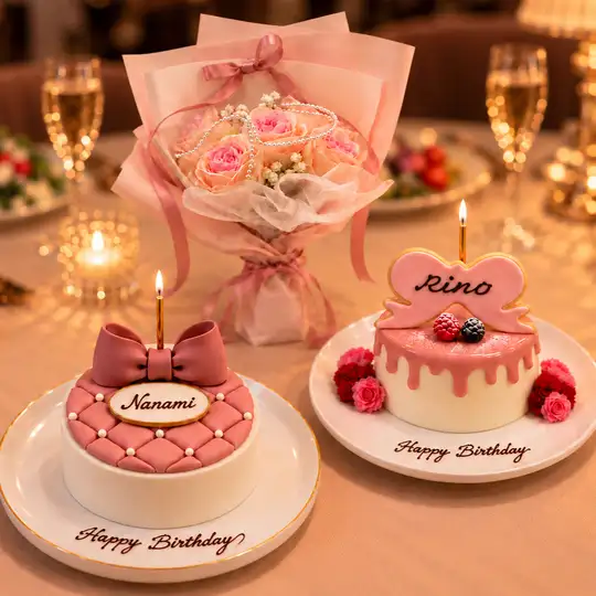[Available only at 6 PM or 8 PM] [Christmas plan with gift bouquet] Includes a fully customizable bouquet from approximately 800 different designs!