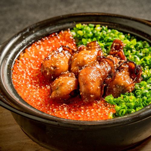 蚝油三文鱼籽煲（1人份）
