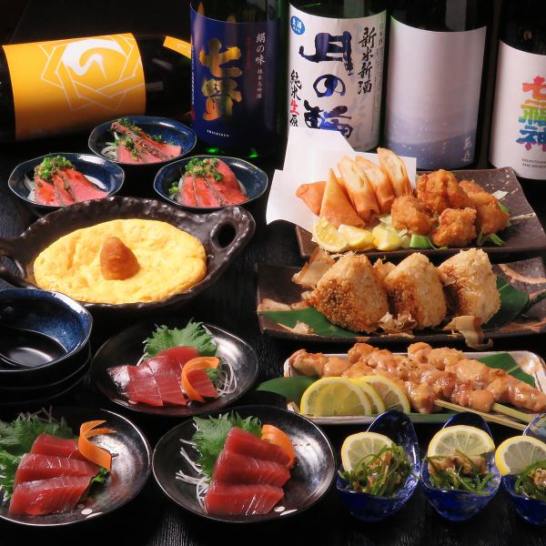 [All-you-can-drink included] A collection of Yottekiya's specialties! A satisfying course of 6 dishes using seasonal ingredients for 4,400 yen (tax included)