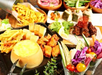 "Panetchin Course" All you can eat more than 10 kinds of organic vegetables ♪ <120 minutes drink all you can eat> 【6 items 3000 yen】