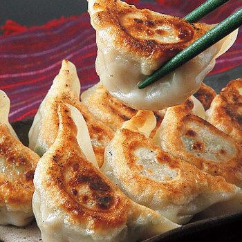 The famous gyoza is gravy