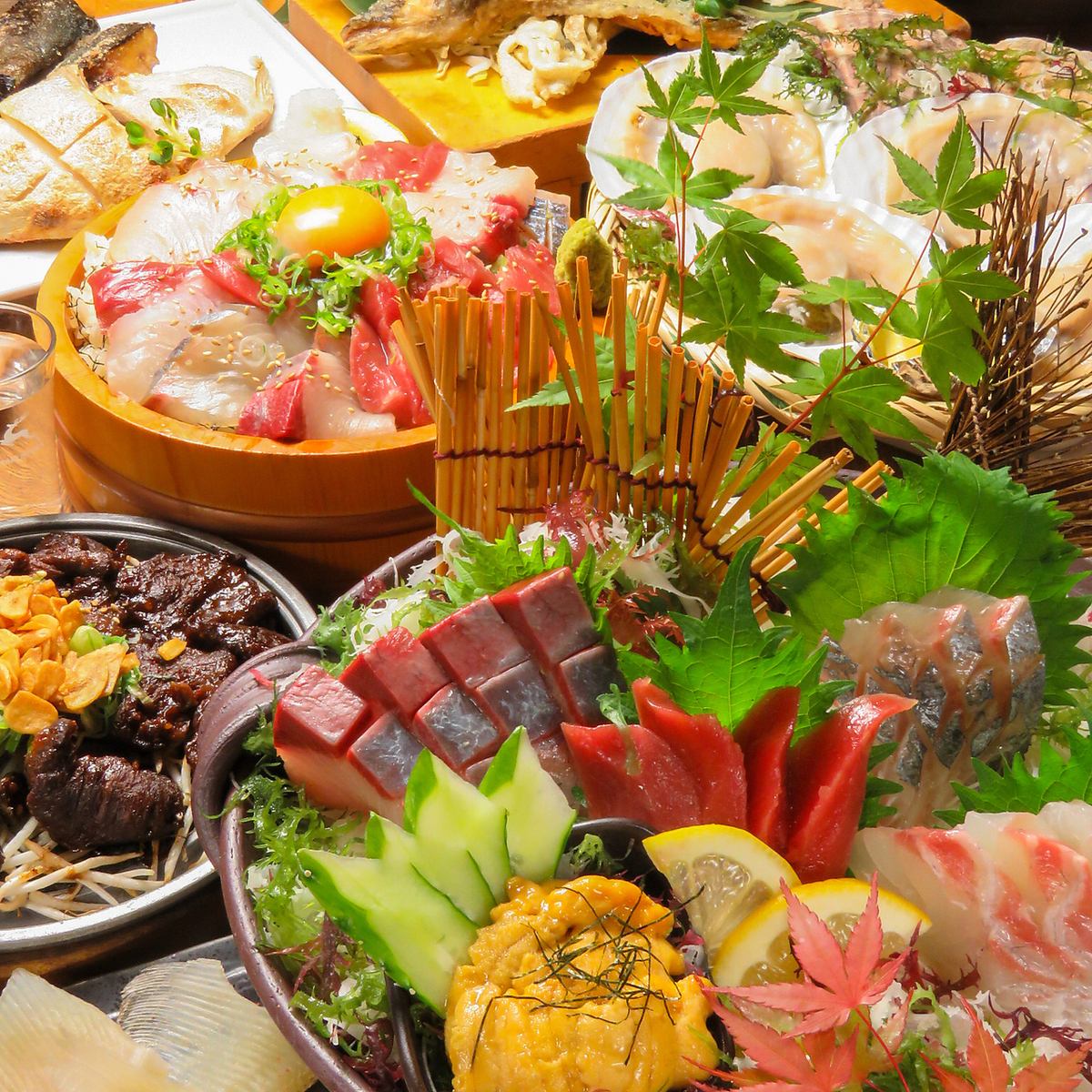 赤字覚悟のガッツ盛り!!980円で大量に鮮魚を楽しめます!!