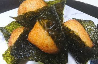 Deep-fried tororo seaweed