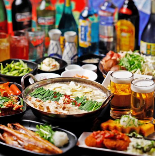 ☆모츠 냄비&이자카야 메뉴 뷔페 3시간⇒2727엔☆