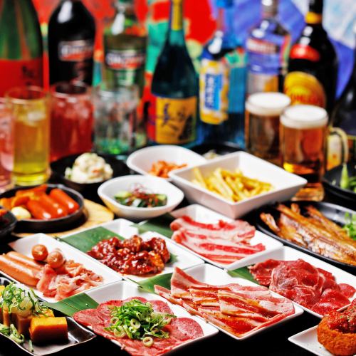 All-you-can-eat yakiniku and drink for 3 hours