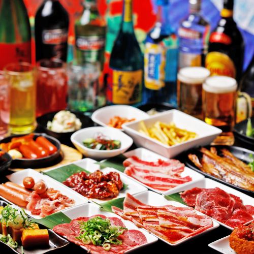 All-you-can-eat yakiniku and drink for 3 hours