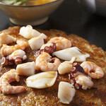 海鮮たっぷりだしお好み♪