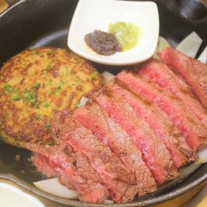 A5 rank Kyoto beef steak and hamburger set