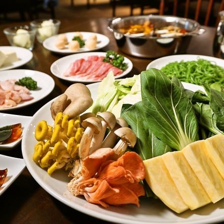 【수파리 B코스】올리브 토종닭이나 드문 버섯! 헬시&미식의《전11품》4400엔(부가세 포함)
