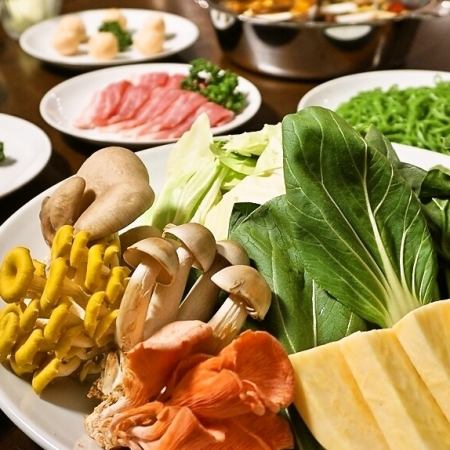 【Shuhari B套餐】90分鐘無限暢飲 橄欖雞和稀有蘑菇！健康又美味【共11道菜】6,400日元