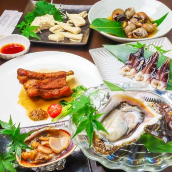 【高级套餐】豪华贝类海鲜套餐 7,000日元（含税）含无限畅饮