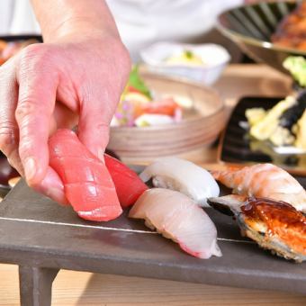 【ランチ限定コース】天ぷらや煮魚、握り寿司など全7品　＜接待/記念日/デート/ママ会＞