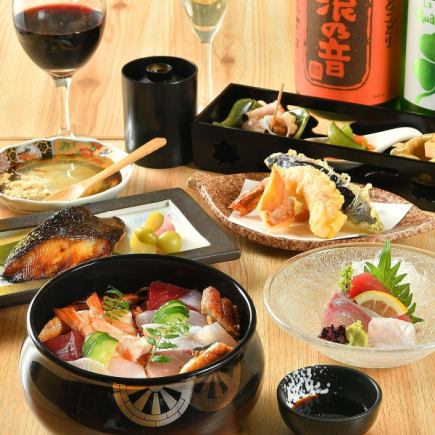 【ランチ限定|プレミアムのの御膳】 特選ちらし鮨やウェルカムドリンク付<会食/記念日>