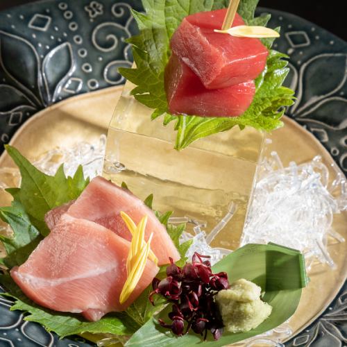 生本まぐろ　相盛り造り