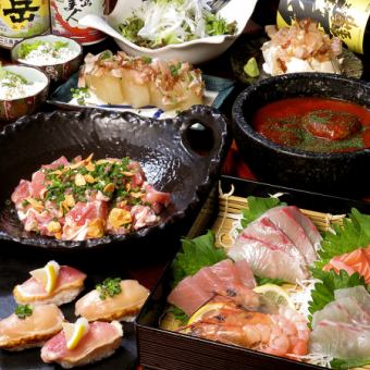Comes with seafood tamatebako and 2 kinds of famous chicken nigiri! [Wagamanma course] Total 8 dishes + 2 hours [all you can drink] ⇒ 3500 yen