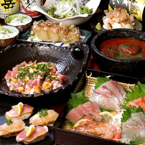 Specialty Seafood Tamatebako / Homemade Meatballs / 2 Kinds of Chicken Nigiri with Liver, etc. [Wagamanma Course] All 8 dishes + 2 hours all-you-can-drink