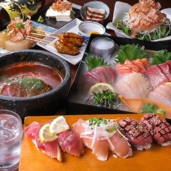 Gorgeous course such as morning chicken sashimi and seafood ball hand box + weekday 3H [drinking release] 3500 yen