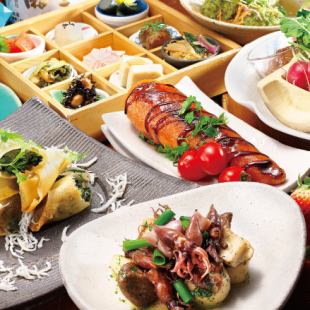 Very popular!! Casual course "Spring Sachi -SACHI-" 3,880 yen course (10 dishes in total)★5,880 yen (tax included) with all-you-can-drink