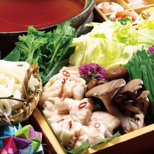 [Sashimi/Awaji beef offal hot pot] “Spring Sumoto” 5,000 yen course★7,000 yen with all-you-can-drink included
