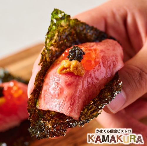 和牛を使用した贅沢な料理の数々。