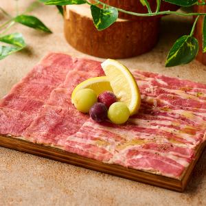 自製牛舌吊柳(橄欖鹽醬/檸檬)