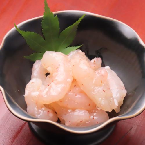 Salted shrimp with koji paste