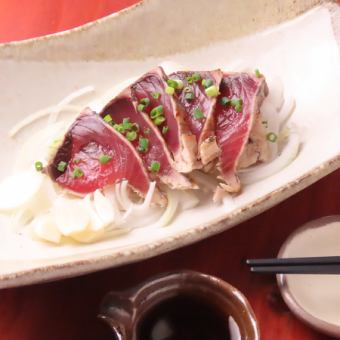 Seared bonito from Kochi Prefecture