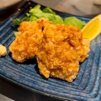 平日限定　唐揚げ定食　宮崎県産鶏肉