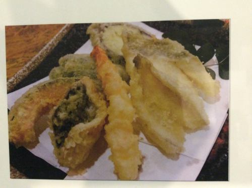 The classic tempura platter is also popular ☆