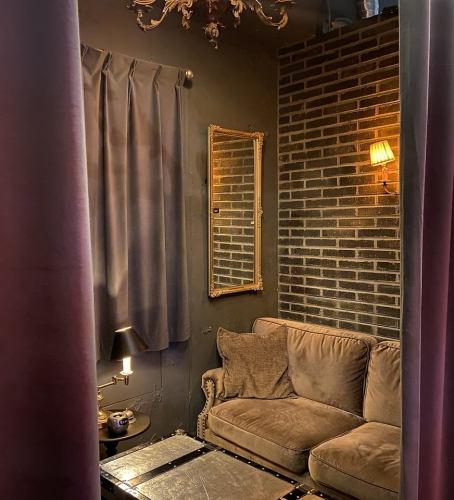 半個室のカップルシート