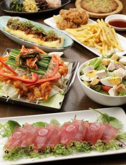 【附无限量畅饮】标准套餐:9道菜 5,500日元(含税)