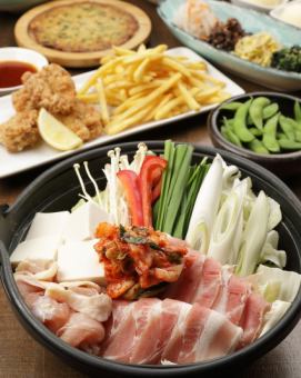 【飲み放題付き】里山ちゃんこ鍋プラン 全8品5000円(税込)