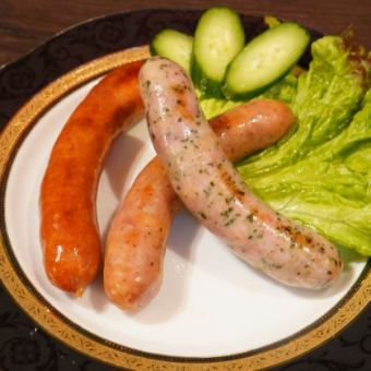 Assortment of 3 types of Kamakura sausage