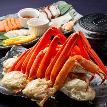 [All-you-can-eat snow crab plan] All-you-can-eat seafood bowl and hand-rolled sushi ◇ 6,980 yen (tax included)