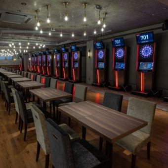 We have table seats for 4 people next to the darts table! You can have fun while playing darts ◎ You can enjoy cooking and drinking while watching the darts challenger ♪