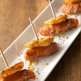 Chorizo & potato pinchos