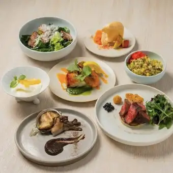 7000円コース【知床牛とあわび】