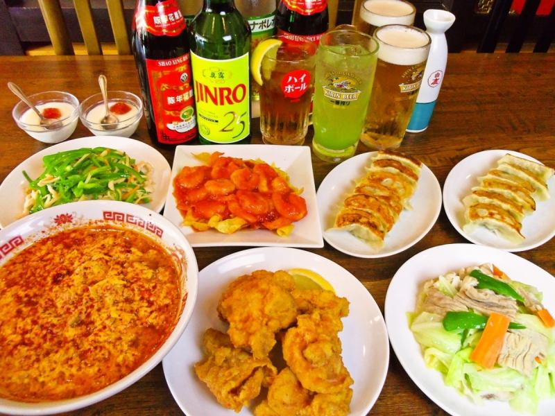 An example of an all-you-can-eat and all-you-can-drink course.
