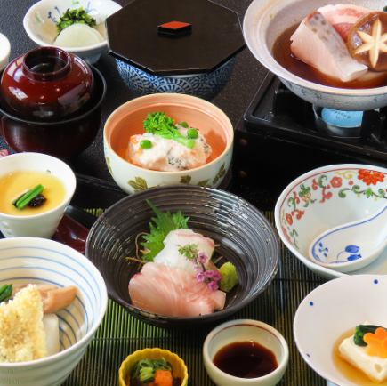 2月1日~3月31日まで◆会席季節ご飯付コース【山茶花】4800円(税込)