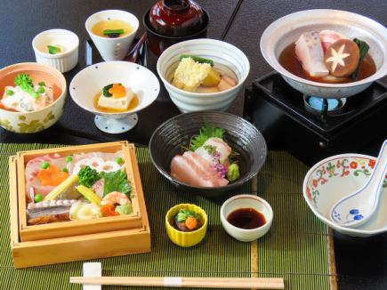 4月7日~5月31日まで◆会席返し寿司付コース【山茶花】6800円(税込)