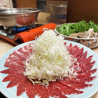 【馬春楼コース】『特選桜肉阿蘇溶岩焼』と『特選桜ハリハリ鍋』付きのフルコース