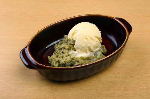 スイートポテトバニラアイスのせ