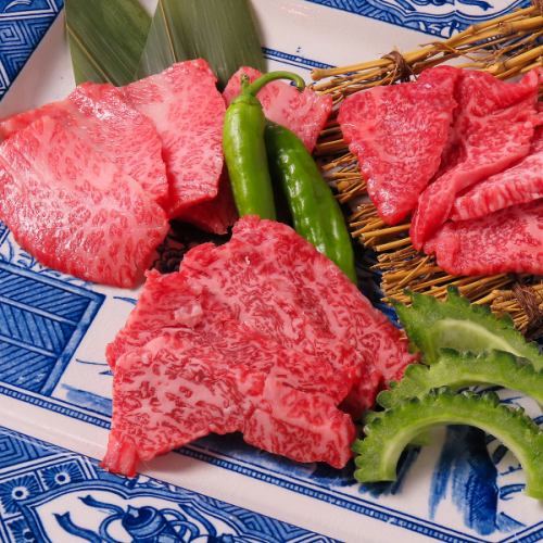 特選カルビ3種盛り合わせ