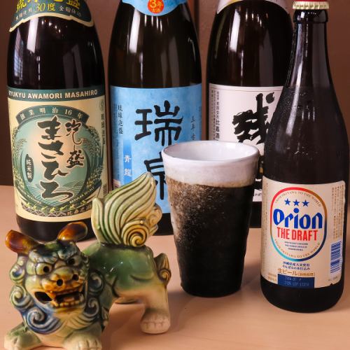 【沖縄の銘酒も勢揃い◎】希少なウイスキーや焼酎、沖縄名物「泡盛」など多彩に取り揃えております♪